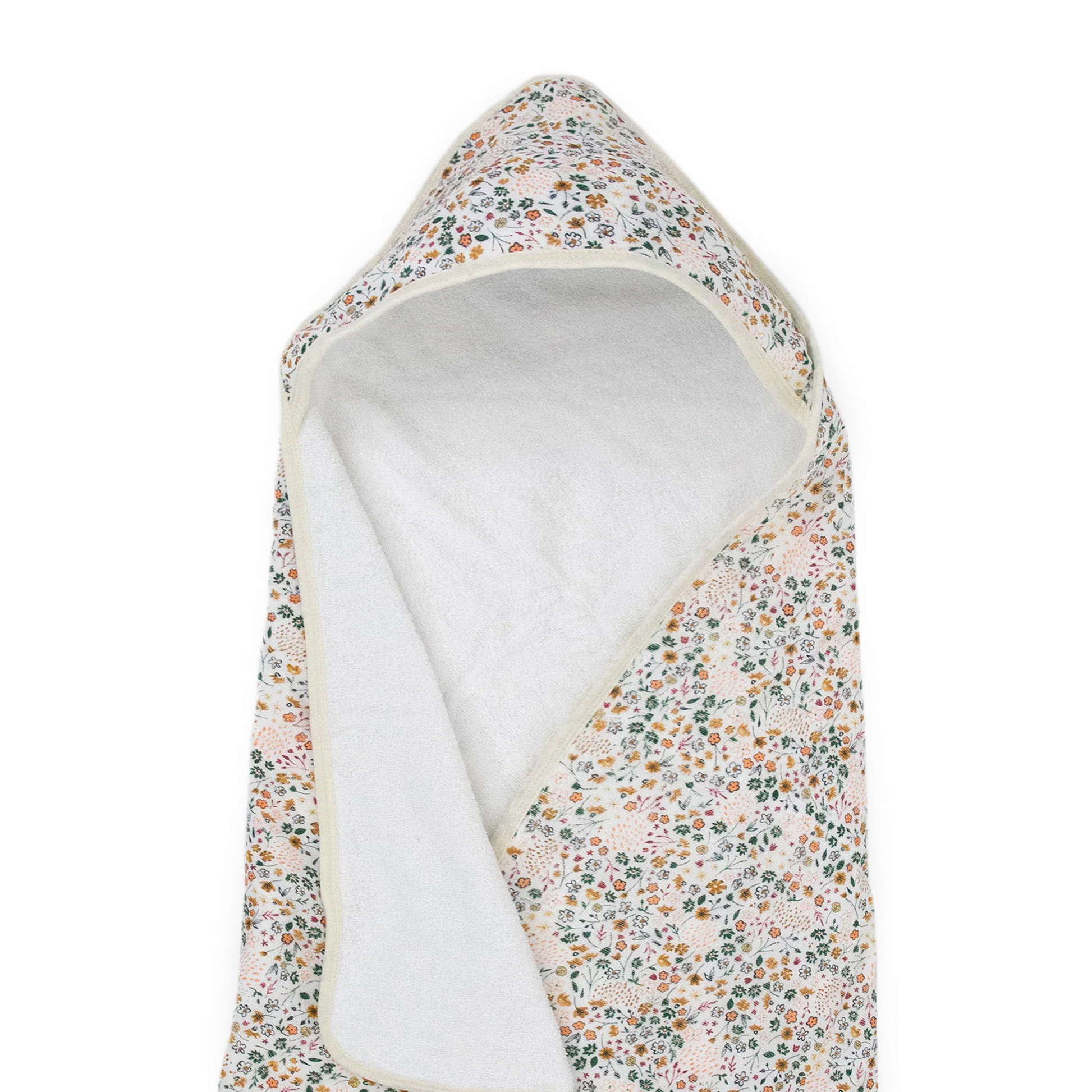 Infant Hooded Towel - Pressed Petals Little Unicorn Lil Tulips