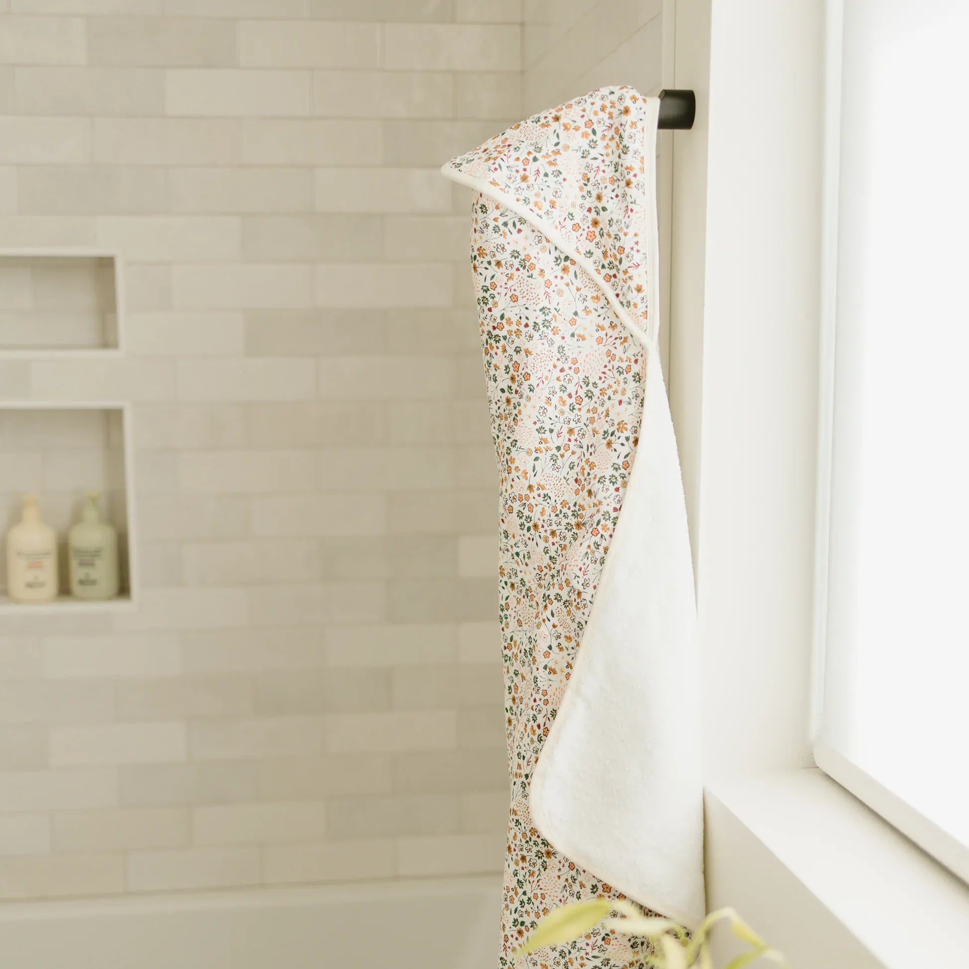 Infant Hooded Towel - Pressed Petals Little Unicorn Lil Tulips