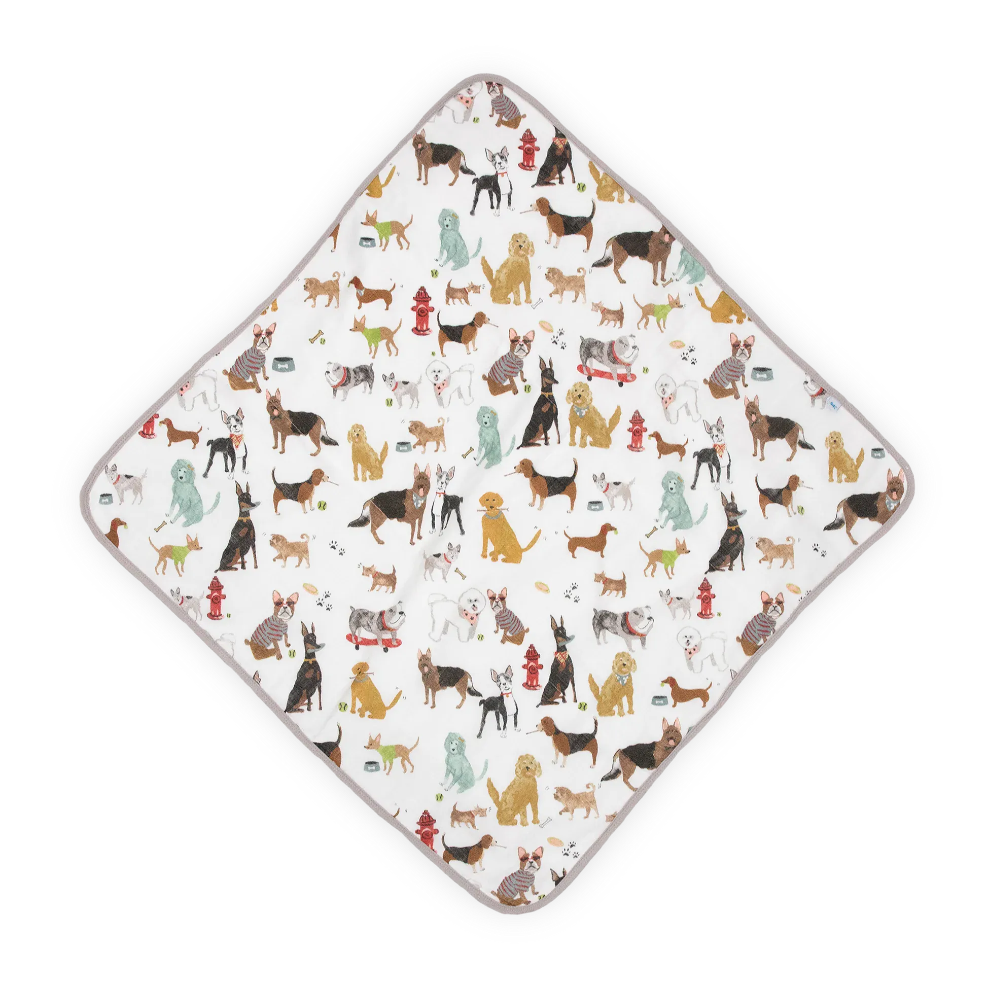 Infant Hooded Towel - Woof Little Unicorn Lil Tulips