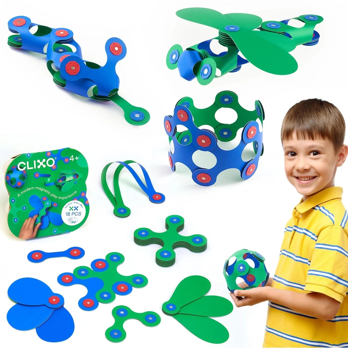 Itsy Pack - Green Blue Clixo Lil Tulips