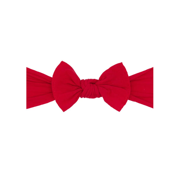 Itty Bitty Knot - Cherry Baby Bling Bows Lil Tulips