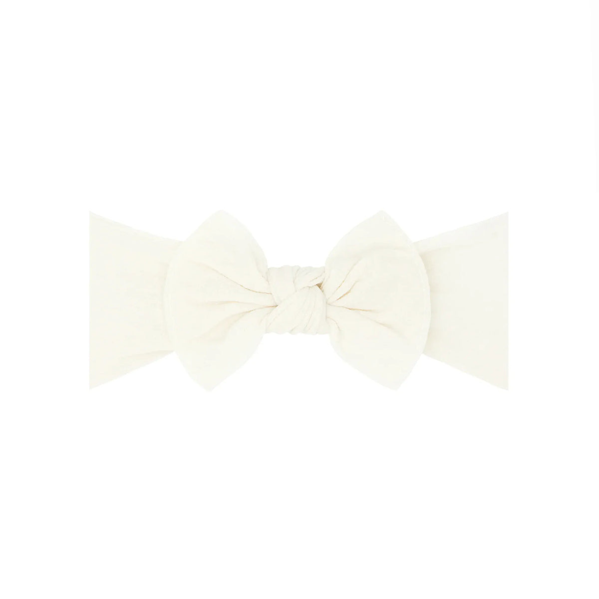 Itty Bitty Knot - Ivory Baby Bling Bows Lil Tulips
