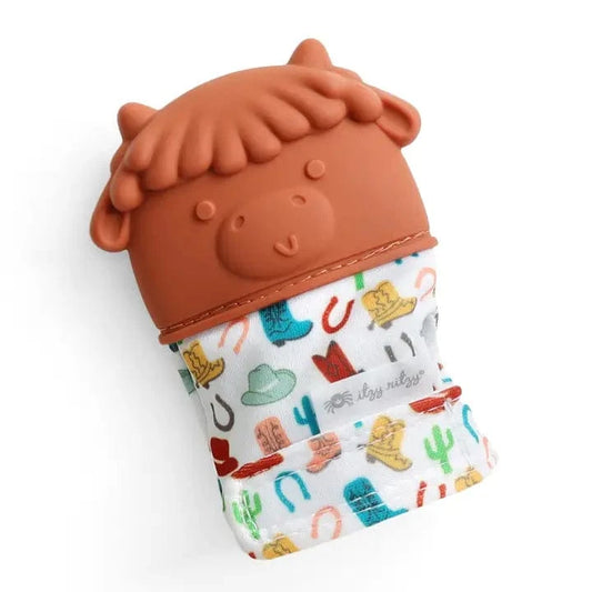 Itzy Mitt™ Silicone Teething Mitt - Highland Cow Itzy Ritzy Lil Tulips