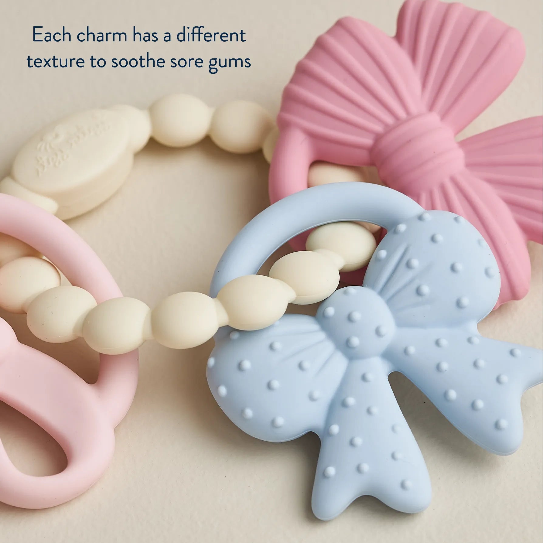 Itzy Trio™ Multi-Textured Silicone Teether Bows Itzy Ritzy Lil Tulips