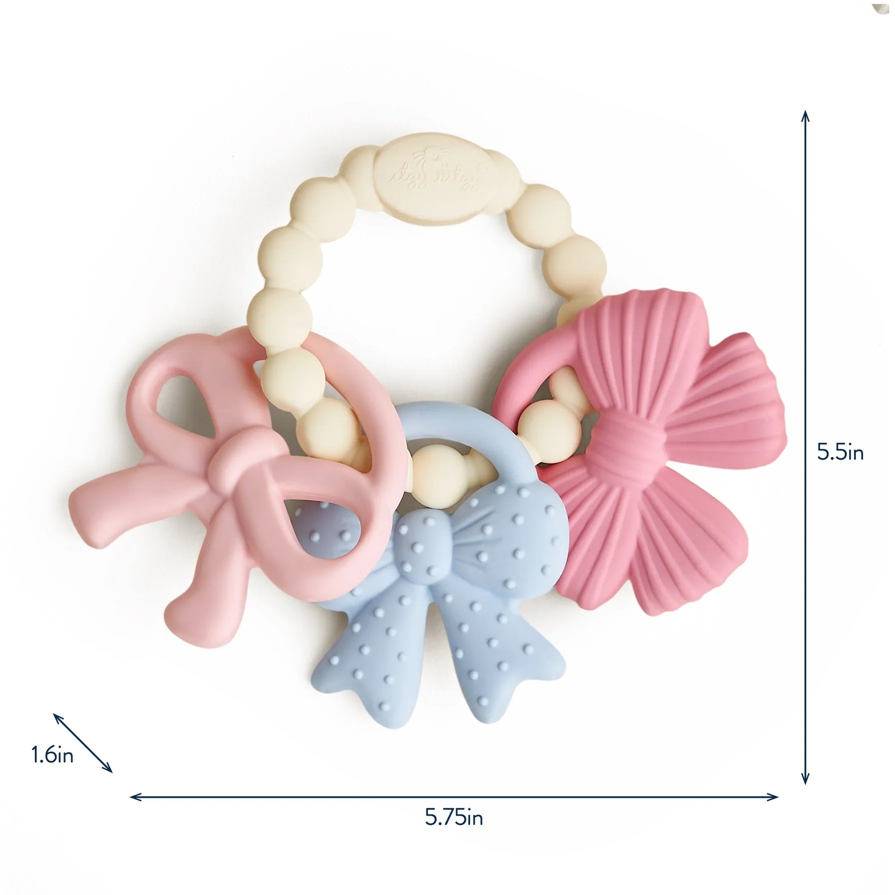 Itzy Trio™ Multi-Textured Silicone Teether Bows Itzy Ritzy Lil Tulips