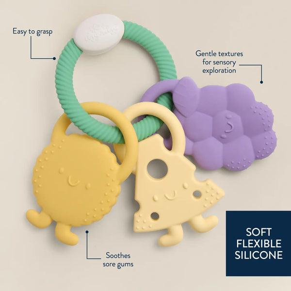 Itzy Trio™ Multi-Textured Silicone Teether Charcuterie Itzy Ritzy Lil Tulips