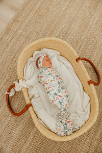 Ivy Knit Swaddle Blanket Copper Pearl Lil Tulips