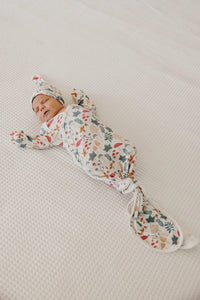 Ivy Newborn Knotted Gown Copper Pearl Lil Tulips
