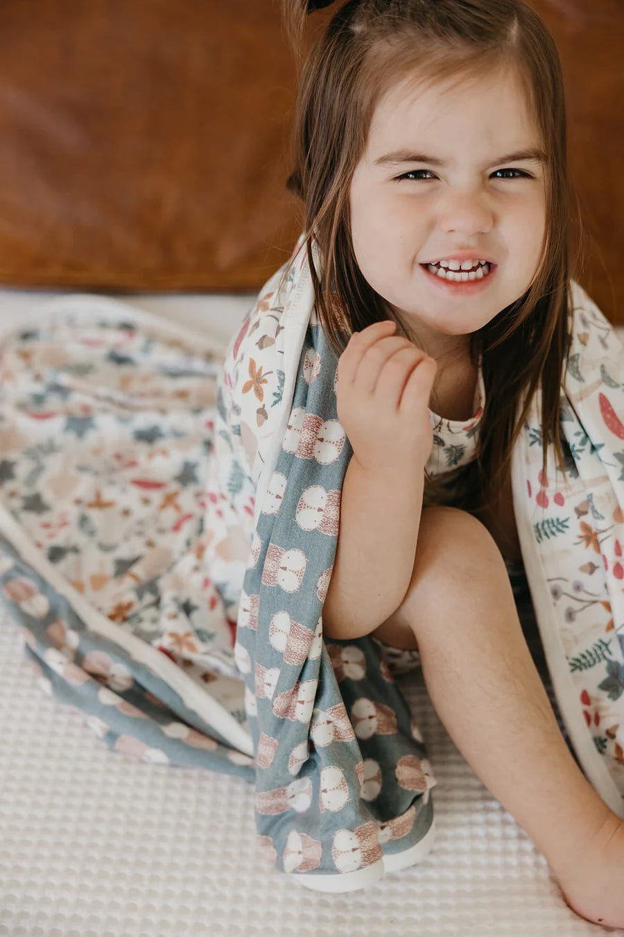 Ivy Three Layer Quilt Copper Pearl Lil Tulips