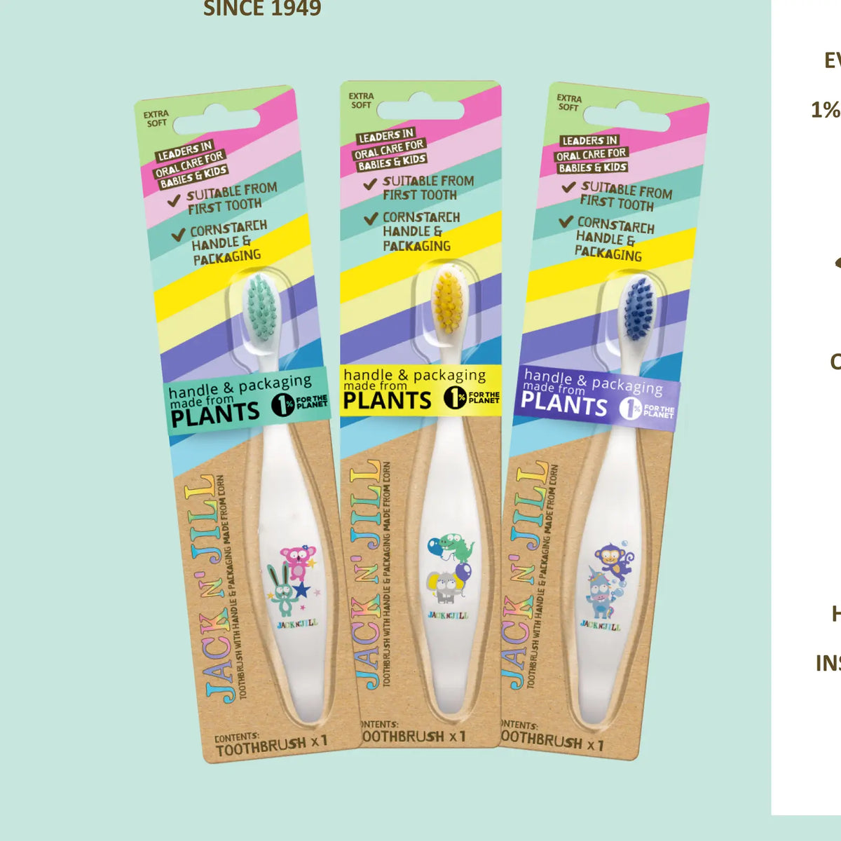 Jack N' Jill Kids Toothbrush - Characters Vary Jack n' Jill Lil Tulips