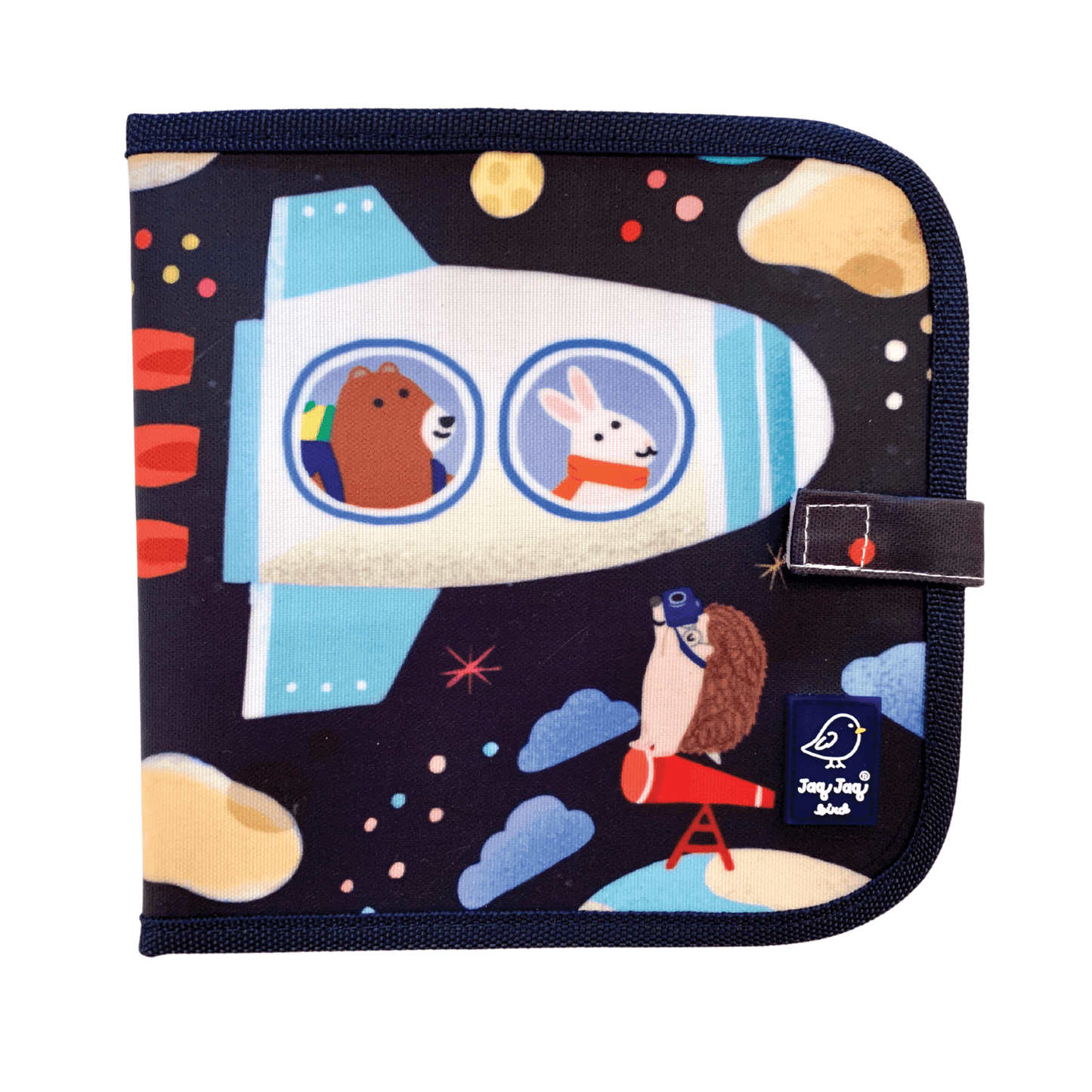 Jaq Jaq & Friends Erasable Book - Spaceship Jaq Jaq Bird Lil Tulips