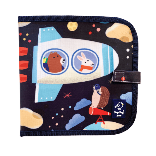 Jaq Jaq & Friends Erasable Book - Spaceship Jaq Jaq Bird Lil Tulips