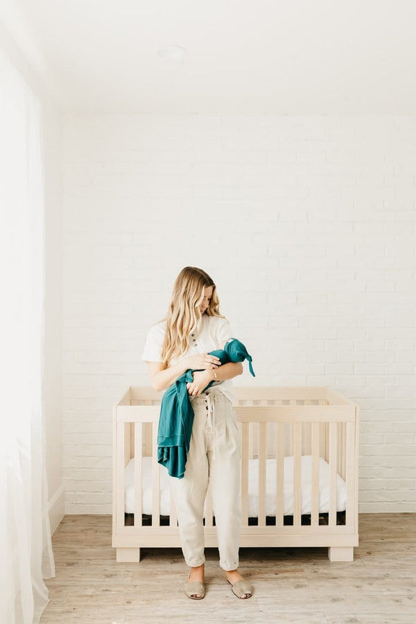 Jaspar Knit Swaddle Blanket Copper Pearl Lil Tulips
