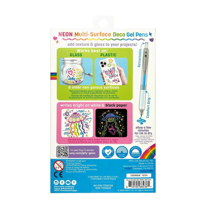Jelly Gloss Neon Multi-Surface Deco Gel Pens - Set of 6 OOLY Lil Tulips