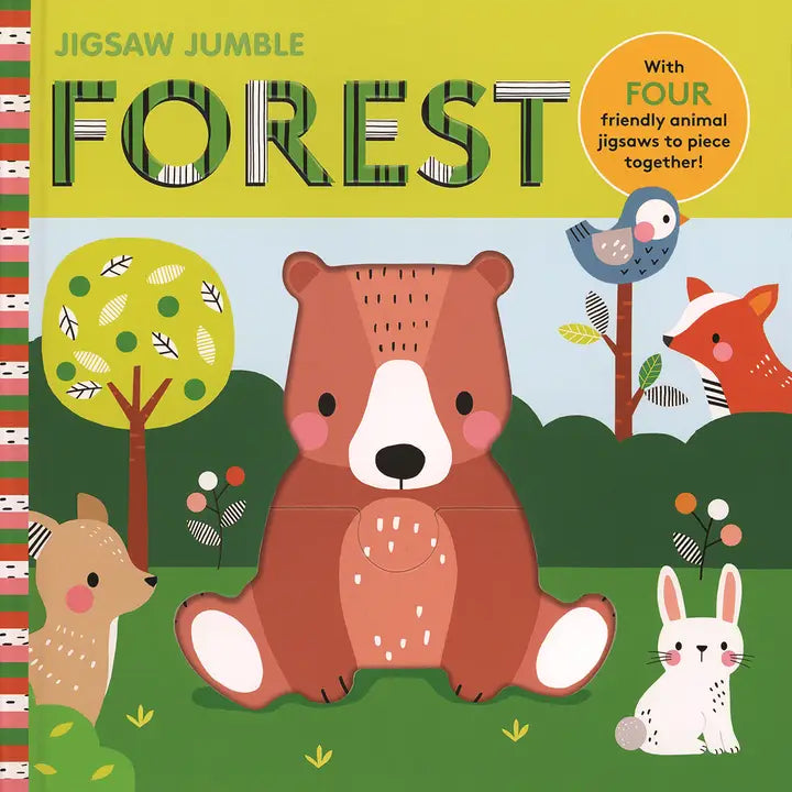 Jigsaw Jumble: Forest - Puzzle Board Book EDC Publishing Lil Tulips