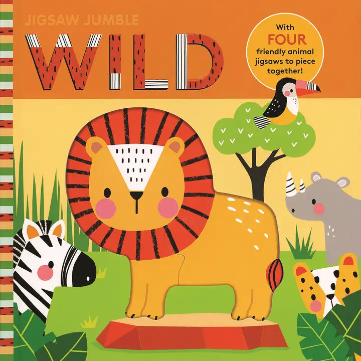 Jigsaw Jumble: Wild - Puzzle Board Book EDC Publishing Lil Tulips