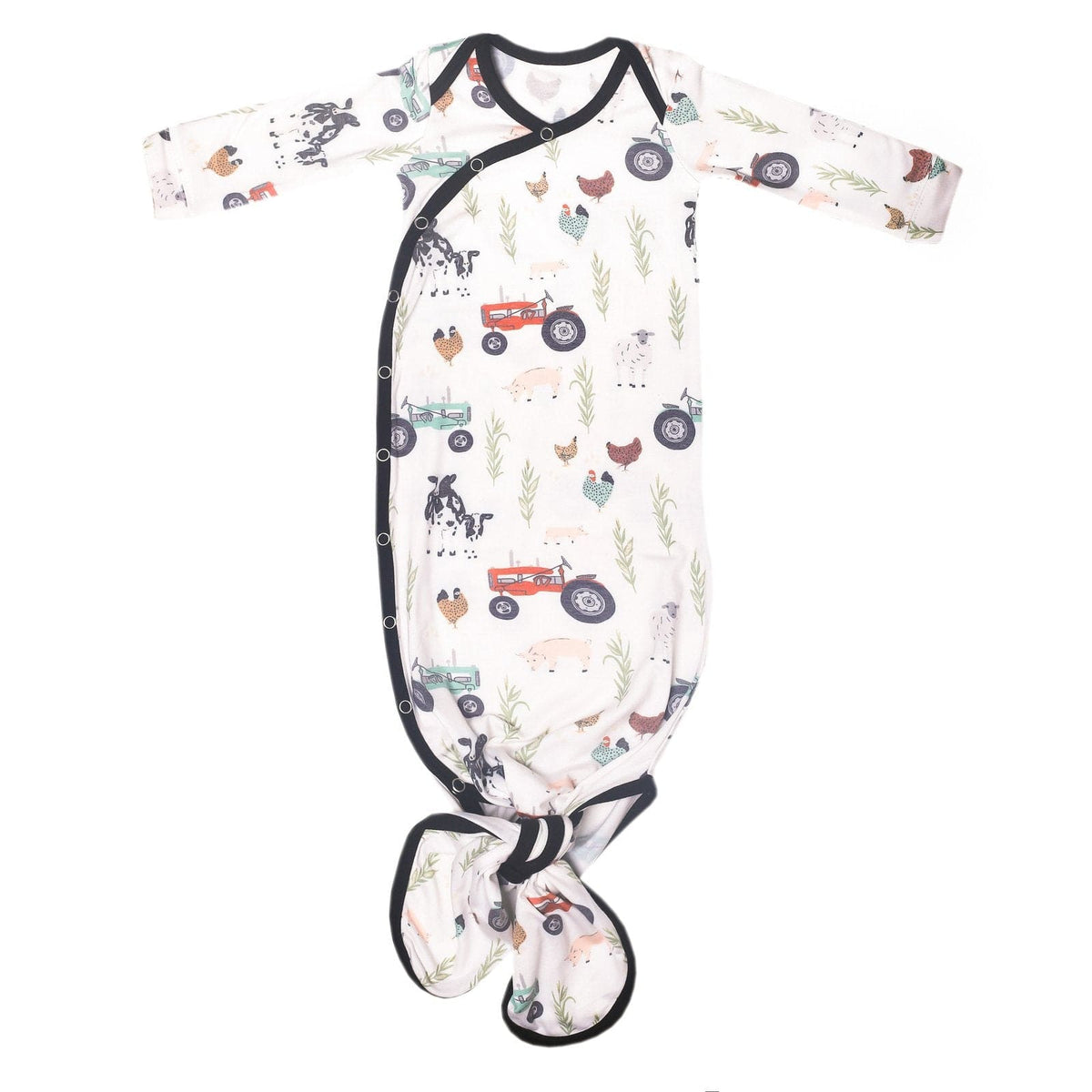Jo Newborn Knotted Gown Copper Pearl Lil Tulips