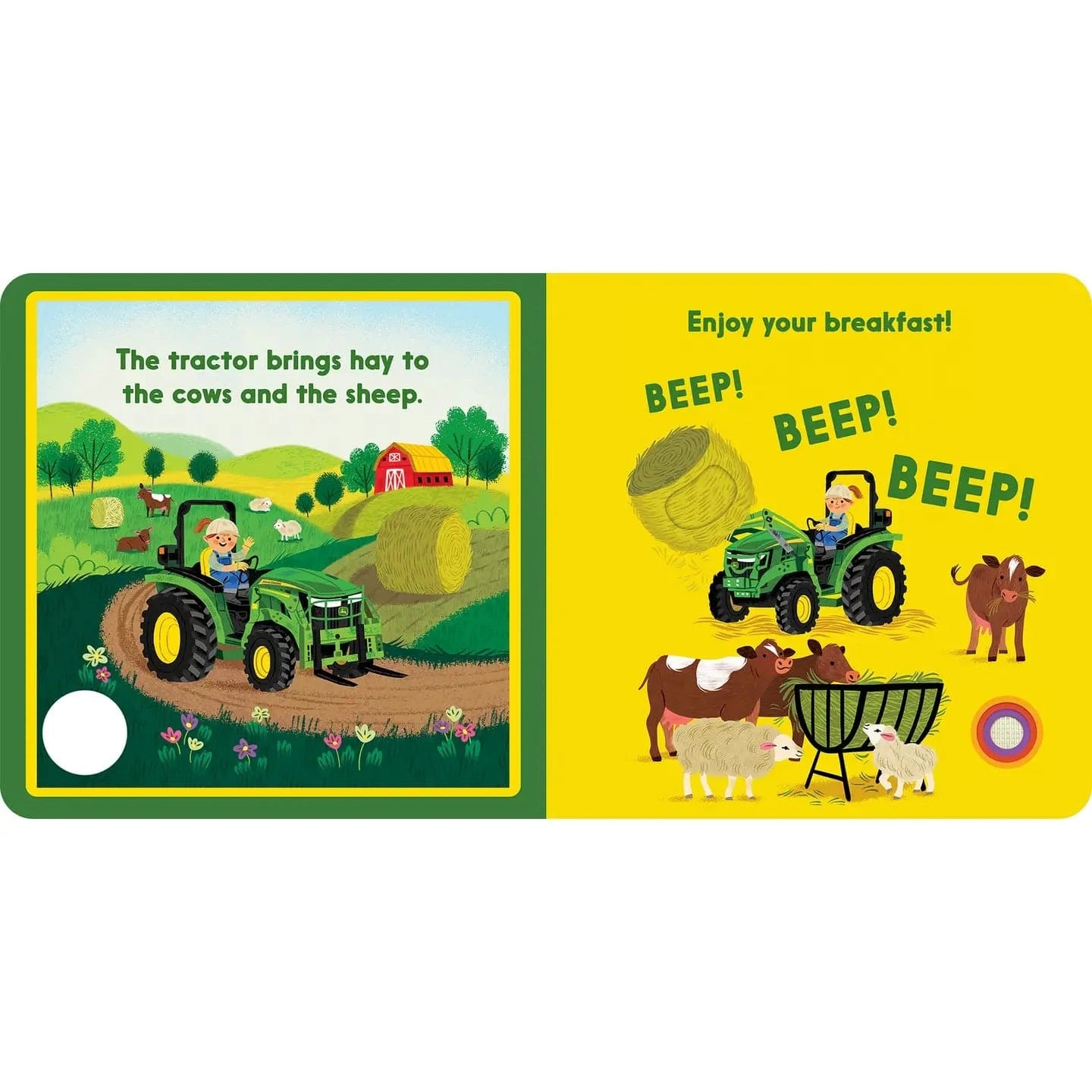 John Deere Kids Listen Touch & Feel Dig! Dump! Beep! Cottage Door Press Lil Tulips