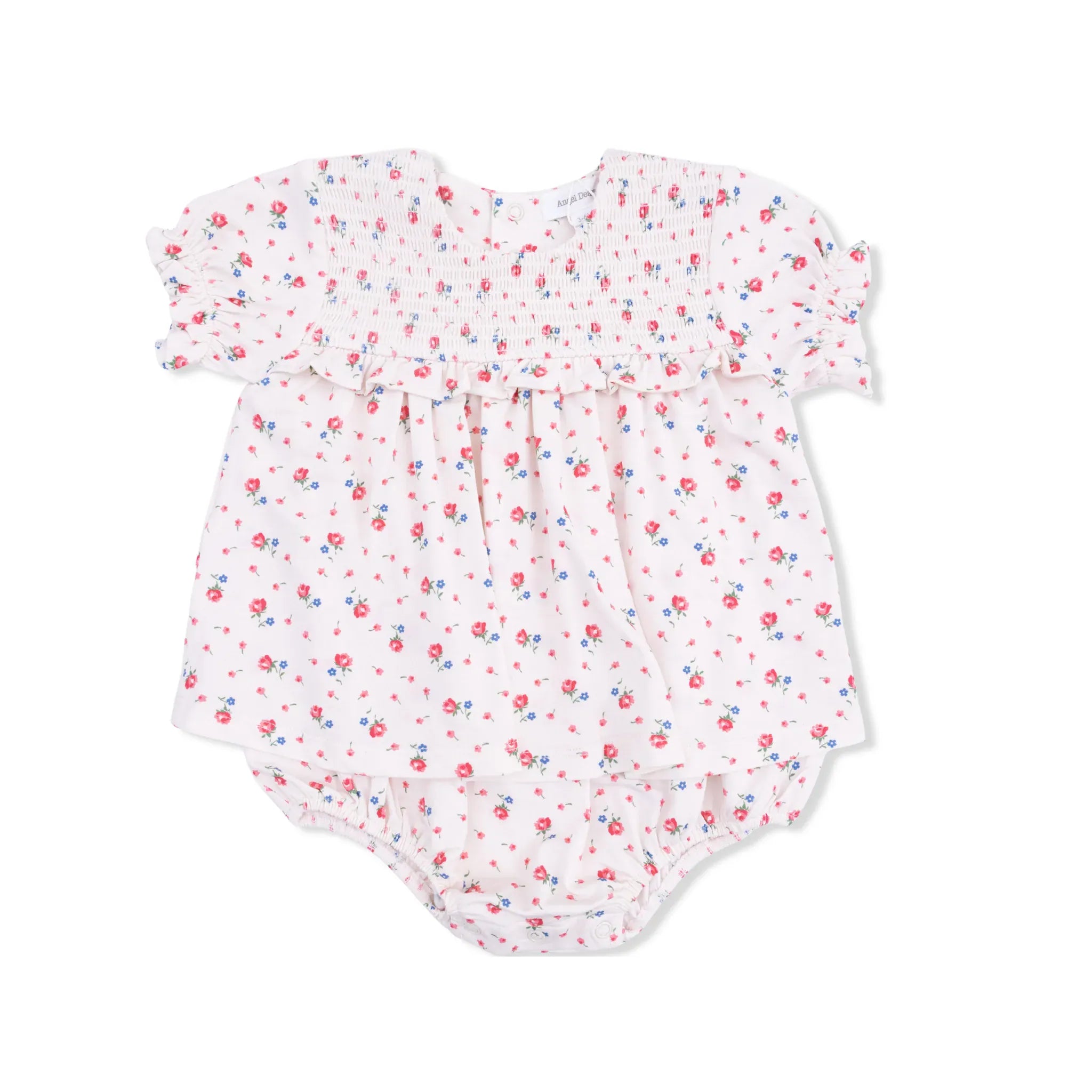 Joli Rosette  Smocked Ruffle Bubble with Skirt Angel Dear Lil Tulips