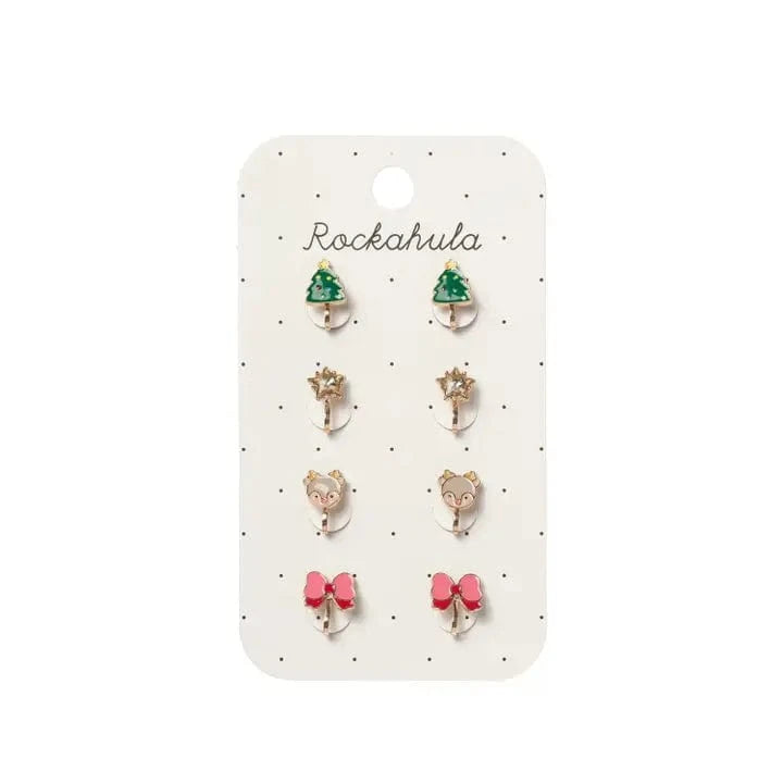 Jolly Christmas Clip On Earrings Rockahula Kids Lil Tulips
