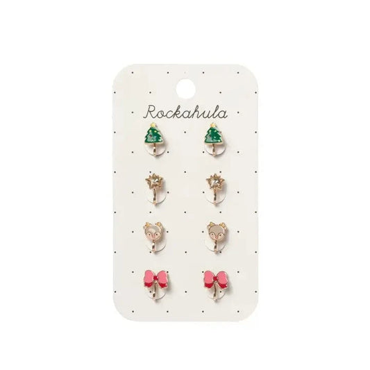 Jolly Christmas Clip On Earrings Rockahula Kids Lil Tulips