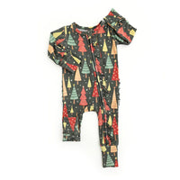 Jovie Christmas Ruffle Zip Romper Gigi and Max Baby & Toddler Clothing Lil Tulips
