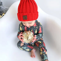 Jovie Christmas Ruffle Zip Romper Gigi and Max Baby & Toddler Clothing Lil Tulips