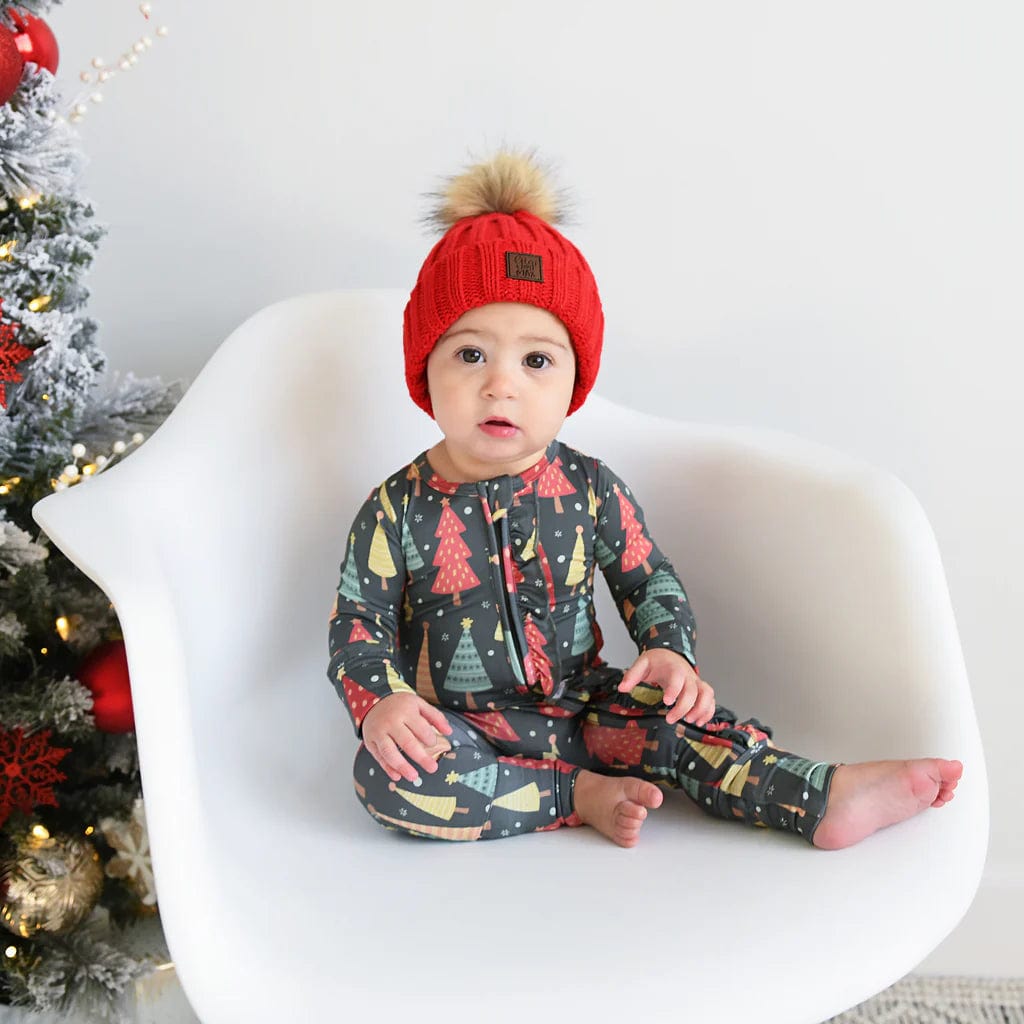 Jovie Christmas Ruffle Zip Romper Gigi and Max Baby & Toddler Clothing Lil Tulips