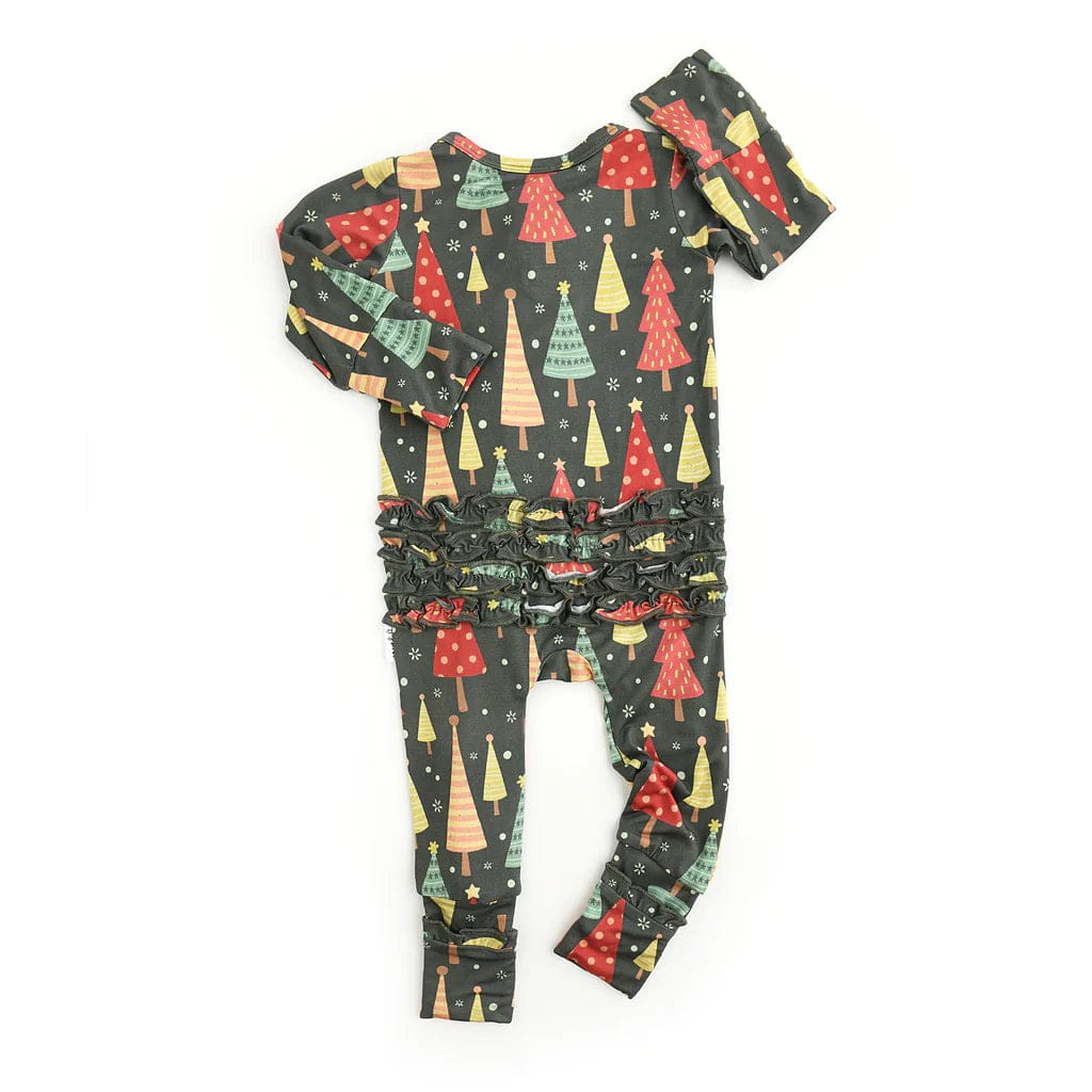 Jovie Christmas Ruffle Zip Romper Gigi and Max Baby & Toddler Clothing Lil Tulips