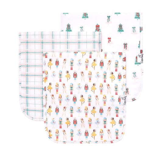 Juliet Burp Cloth Set (3-Pack) Copper Pearl Lil Tulips