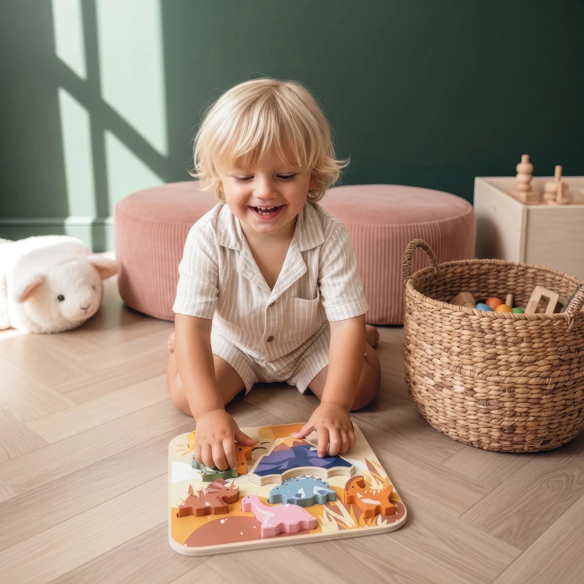 Jumbo Dino Chunky Puzzle Speedy Monkey Lil Tulips