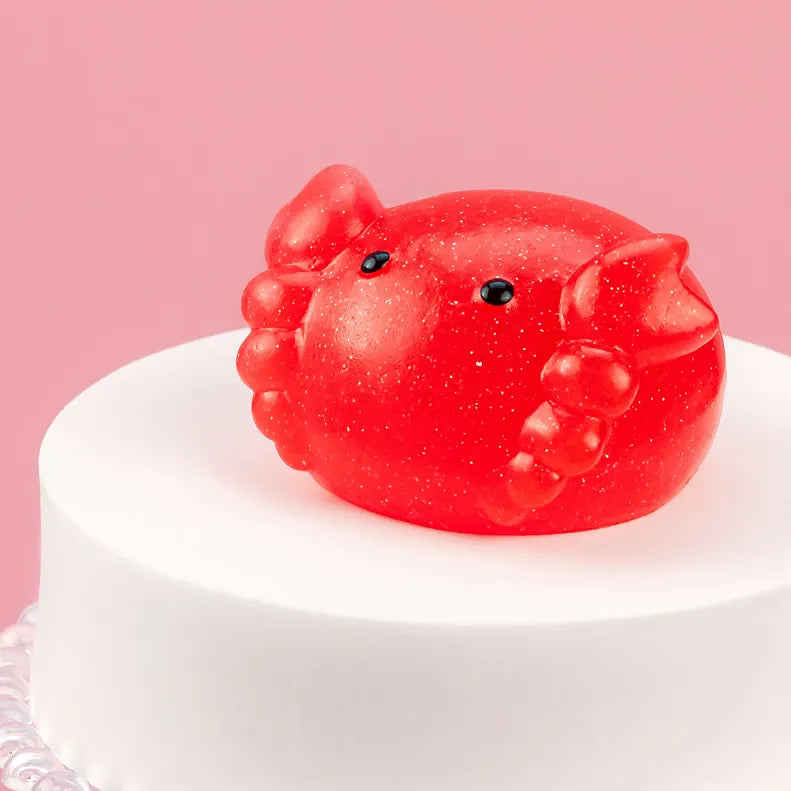 Jumbo Glitter Mochi Squishy Toy Red Crab Kawaii Slime Company Lil Tulips