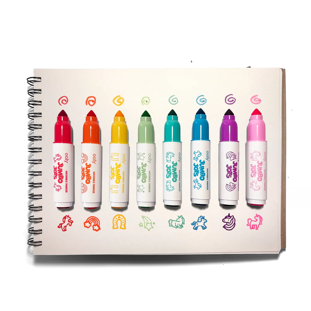 Jumbo Jots Dual Tip Unicorn Markers - Set of 8 OOLY Lil Tulips