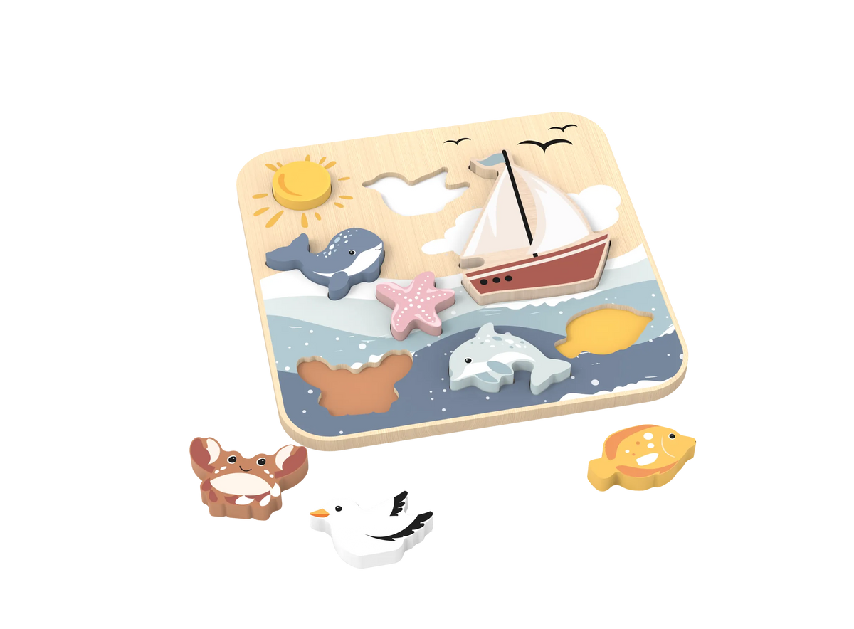 Jumbo Ocean Chunky Puzzle Speedy Monkey Lil Tulips