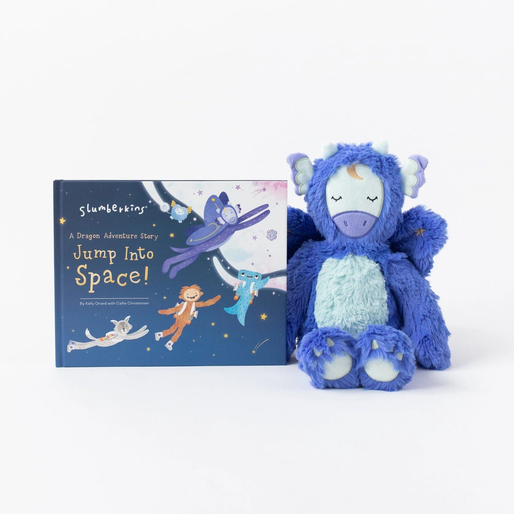 Jump Into Space Hardcover Book + Dragon Kin Slumberkins Lil Tulips