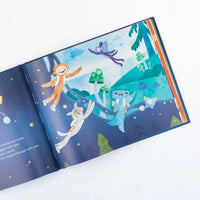 Jump Into Space Hardcover Book + Dragon Kin Slumberkins Lil Tulips