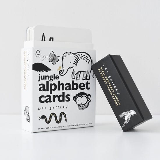 Jungle Alphabet Cards Wee Gallery Lil Tulips