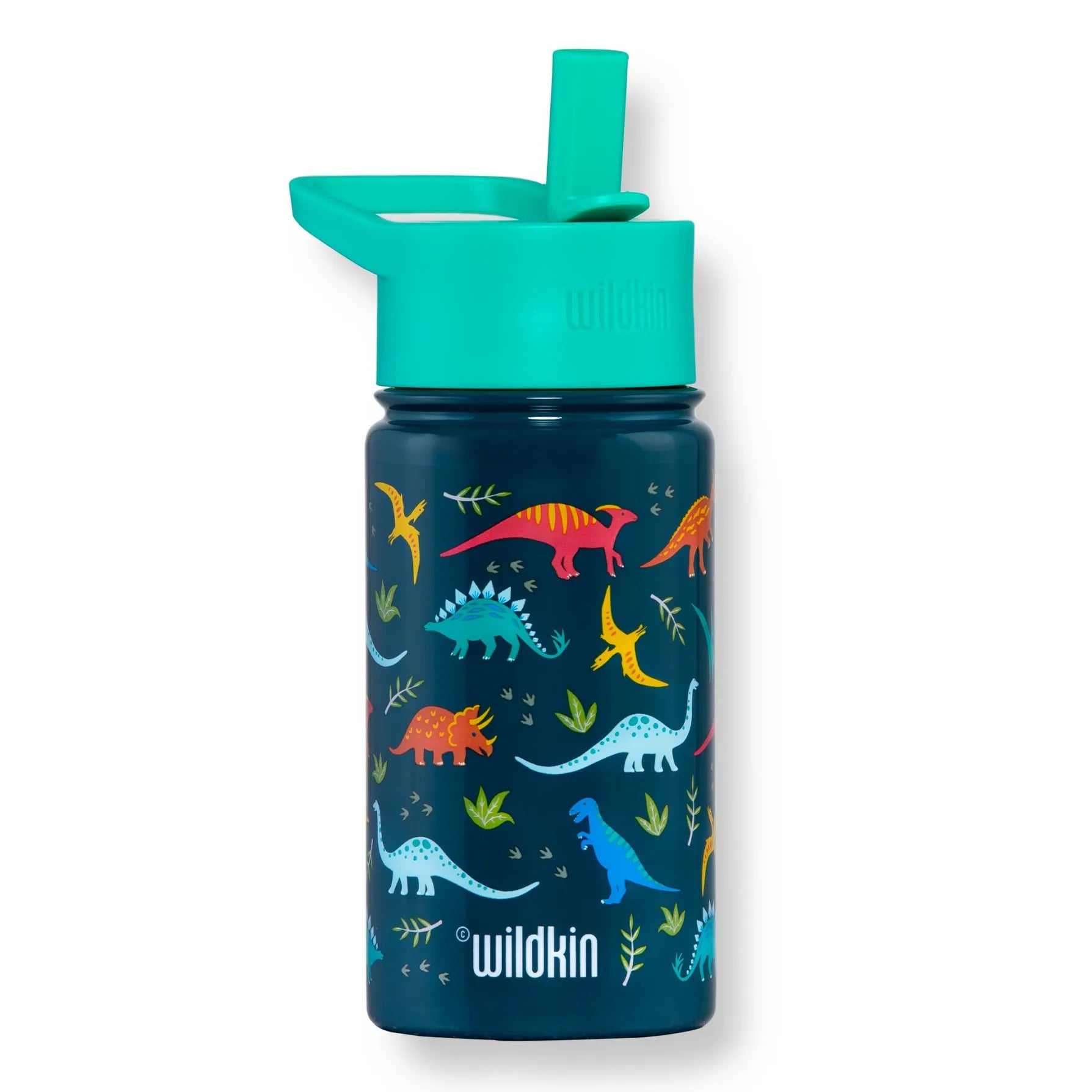Jurassic Dinosaurs 14 oz Stainless Steel Water Bottle Wildkin Lil Tulips