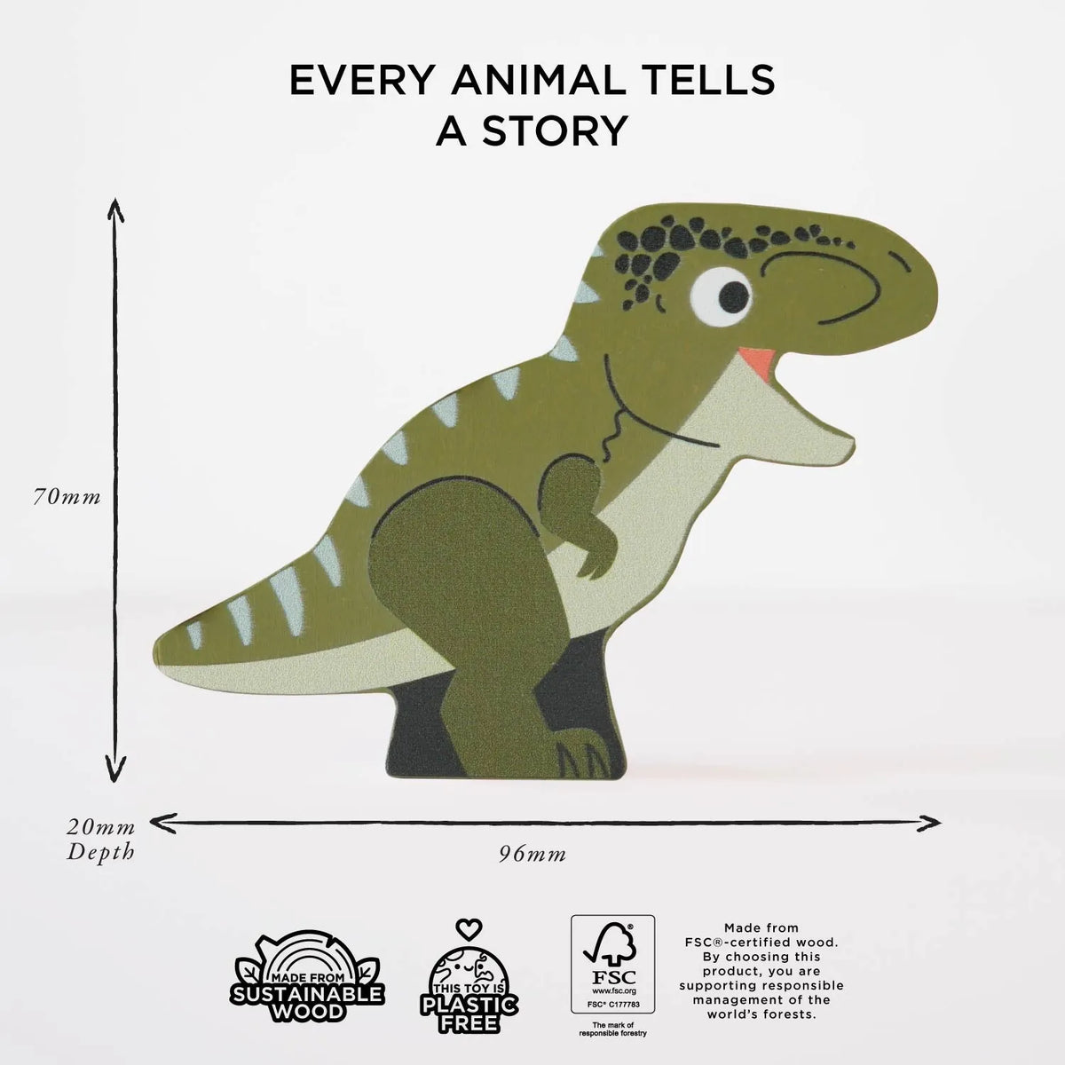 Jurassic Stacking Dinosaurs & Bag Le Toy Van Lil Tulips