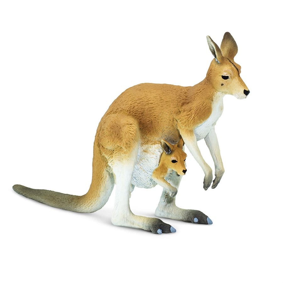 Kangaroo with Joey Toy Safari Ltd Lil Tulips