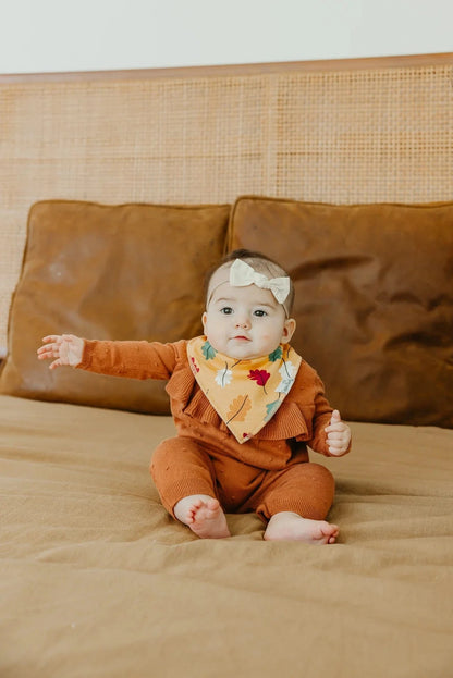 Karver Bandana Bib Set Copper Pearl Lil Tulips