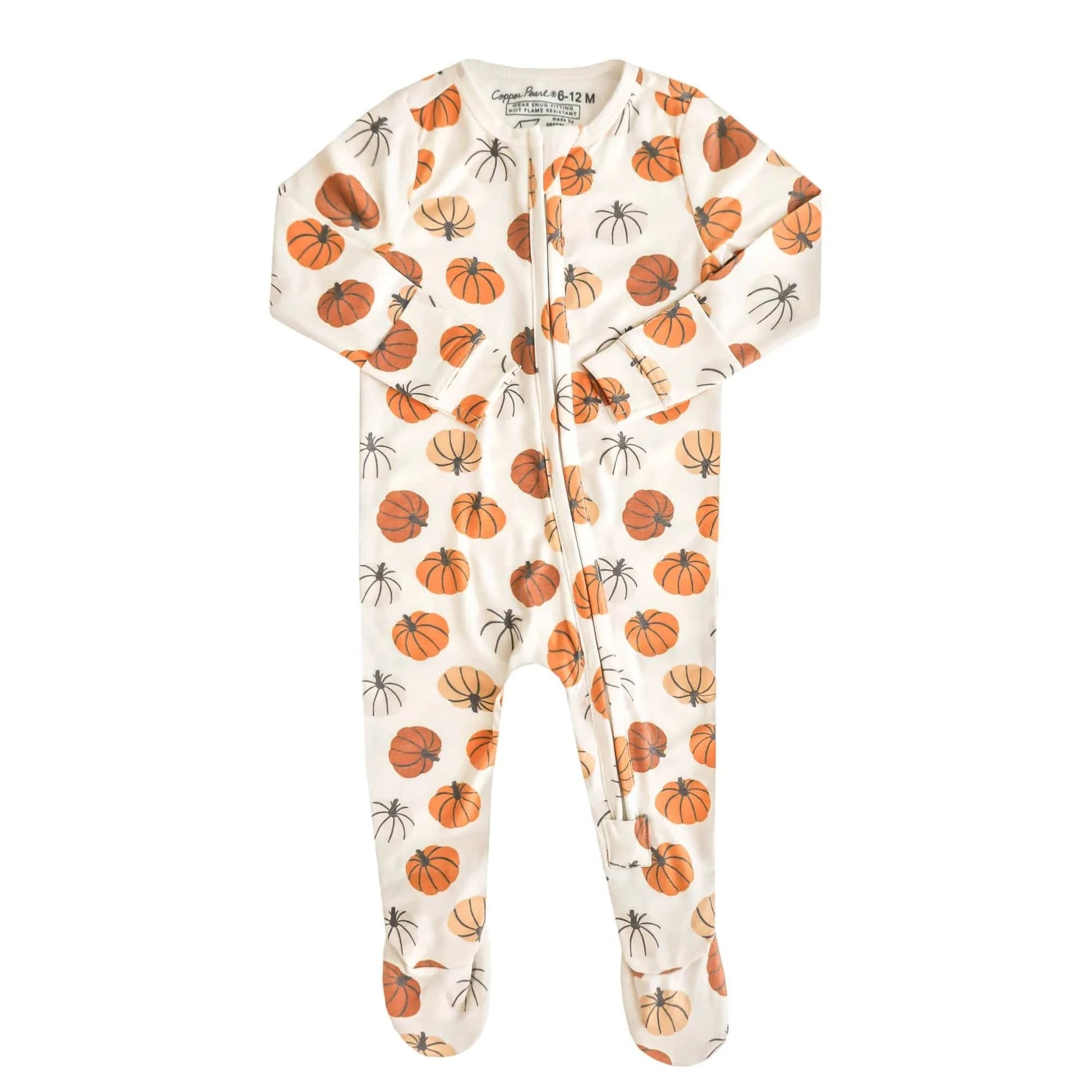 Karver Zip-up Footie Copper Pearl Lil Tulips