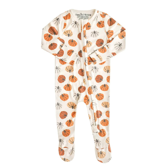 Karver Zip-up Footie Copper Pearl Lil Tulips