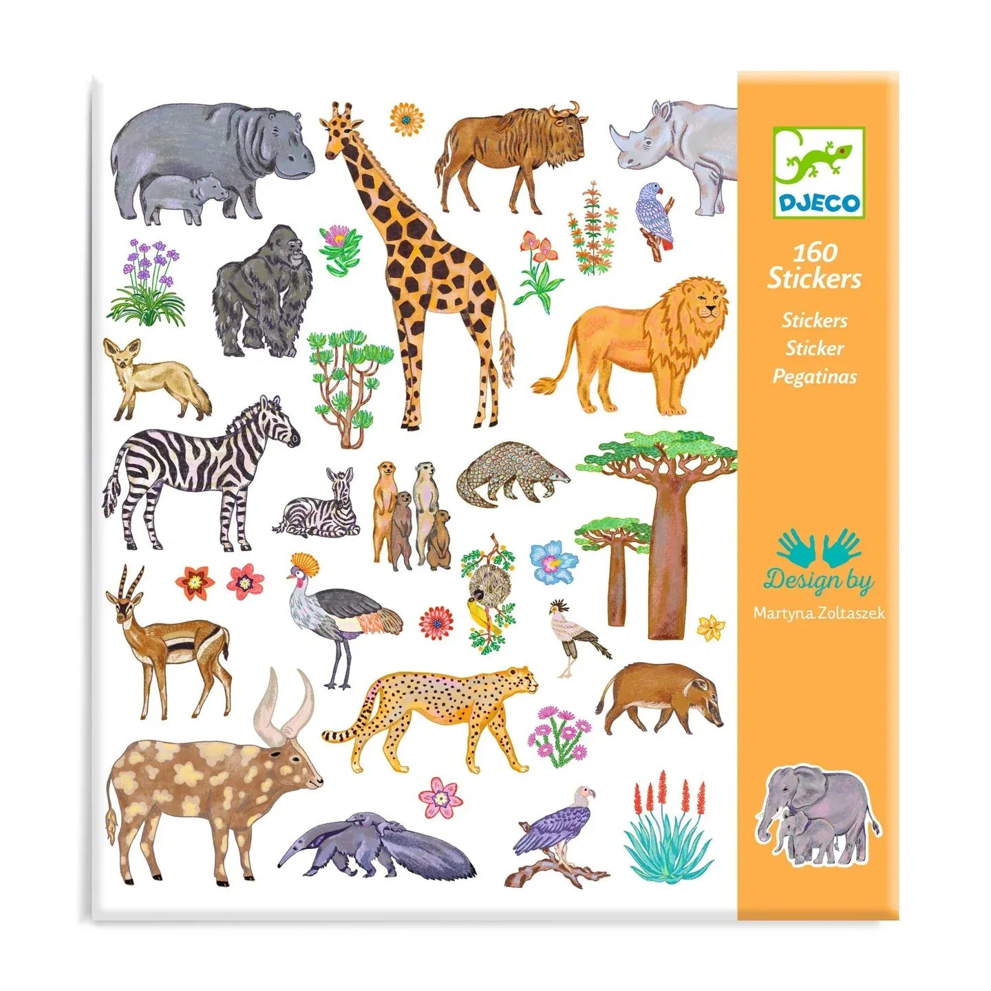 Kenya Sticker Sheets Djeco Lil Tulips