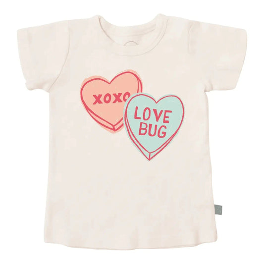 Kid Toddler Graphic Tee | Candy Hearts Finn + Emma Final Sale Lil Tulips