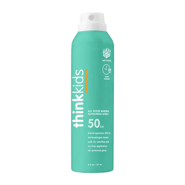 Kids All Sheer Mineral Sunscreen Spray - SPF 50 Think Baby Lil Tulips