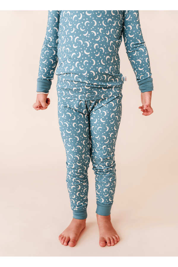 Kids Bamboo Pajamas - Love You To the Moon Bird & Bean Lil Tulips