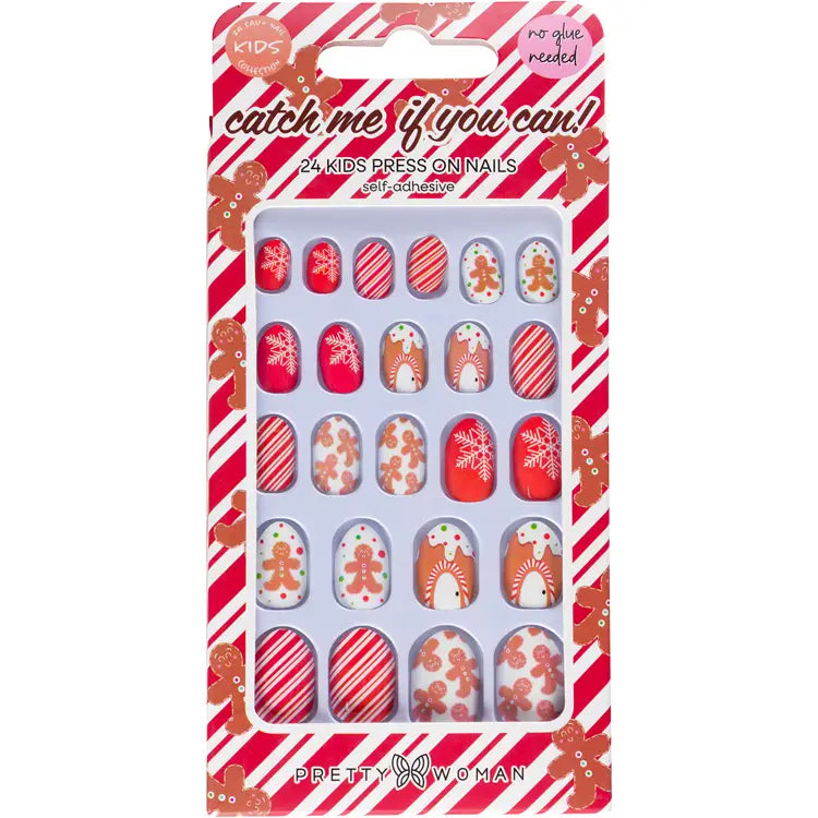 Kids Holiday Press On Nails - Catch Me If You Can Pretty Woman Lil Tulips
