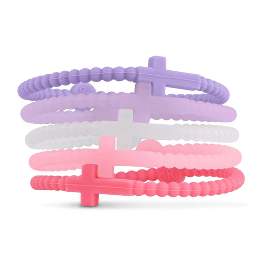 Kids Jesus Bracelets -Sweetheart  (Silicone Cross Bracelets) Ryan and Rose Lil Tulips