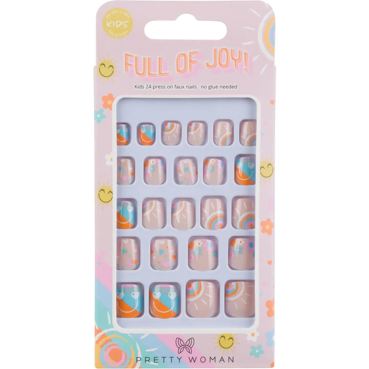 Kids Press On Nails - Full of Joy Pretty Woman Lil Tulips